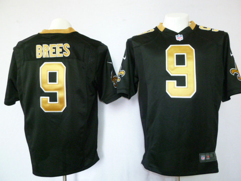 Black Game nfl jersey New Orleans Saints 9 Drew Brees
